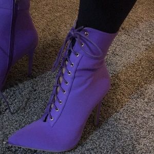 Ego official electric purple booties
